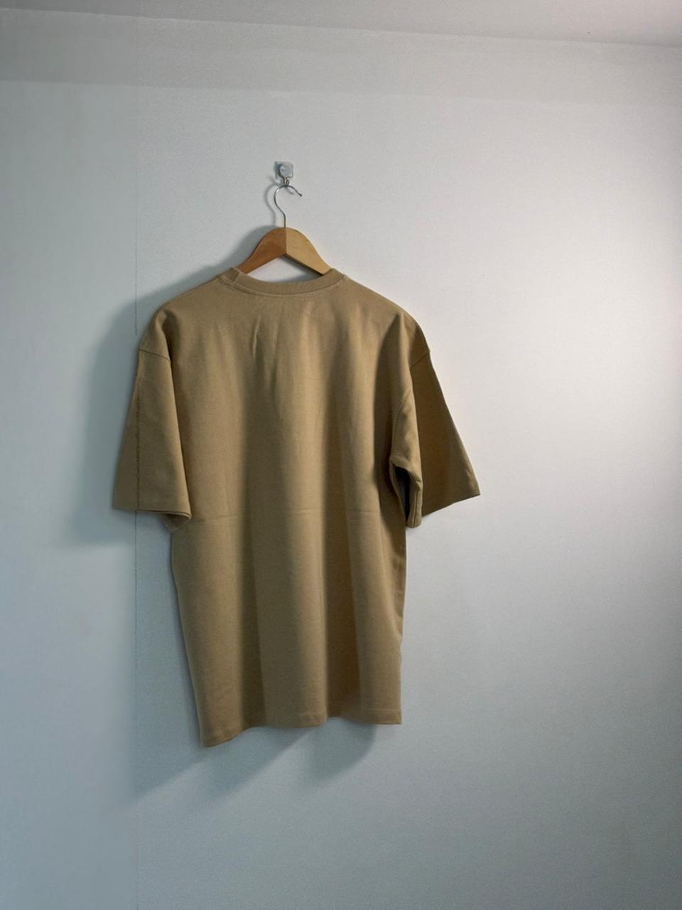 240 GSM Oversized T-Shirt Beige thumbnail